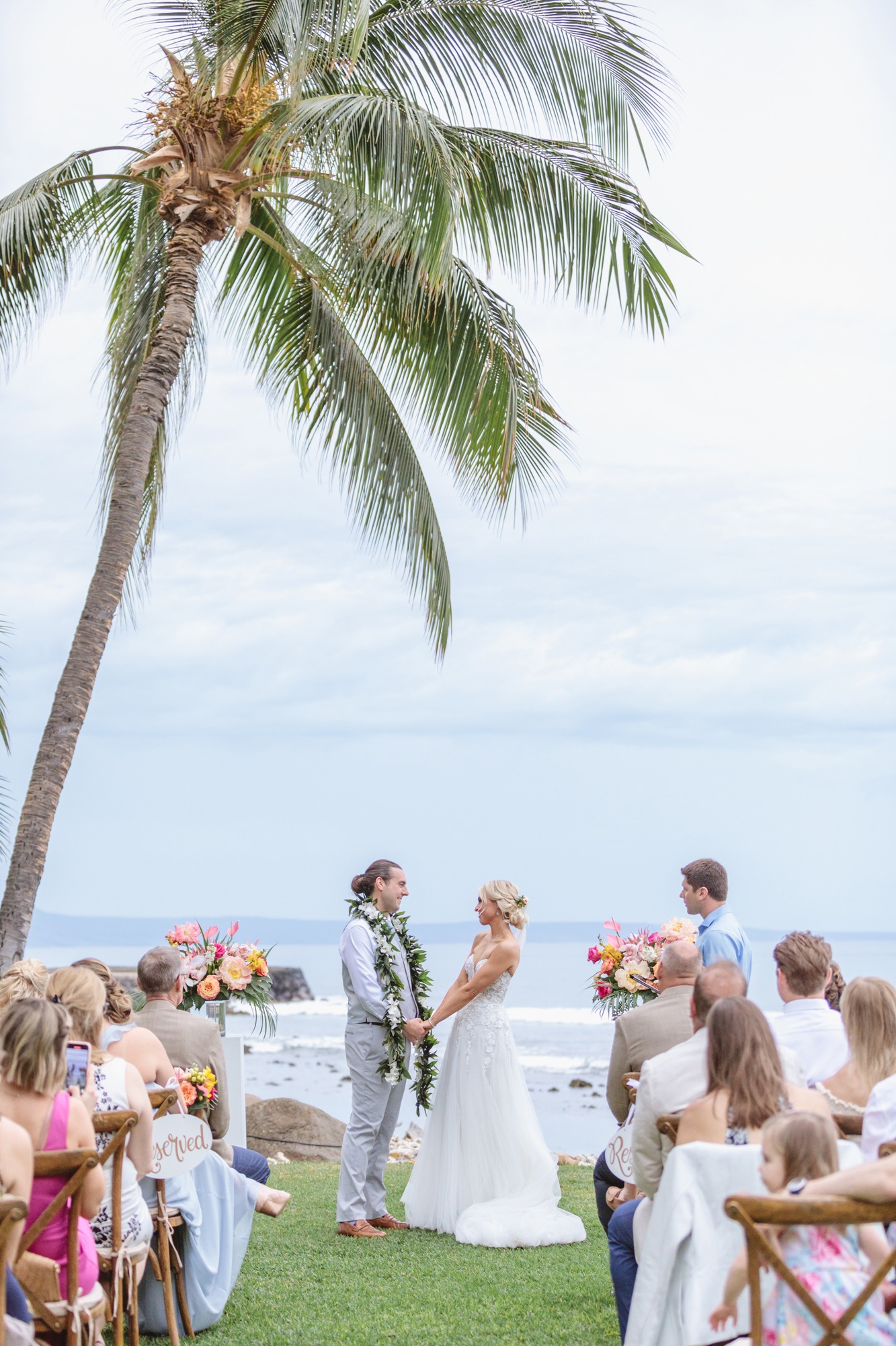beachfront wedding ceremony decor