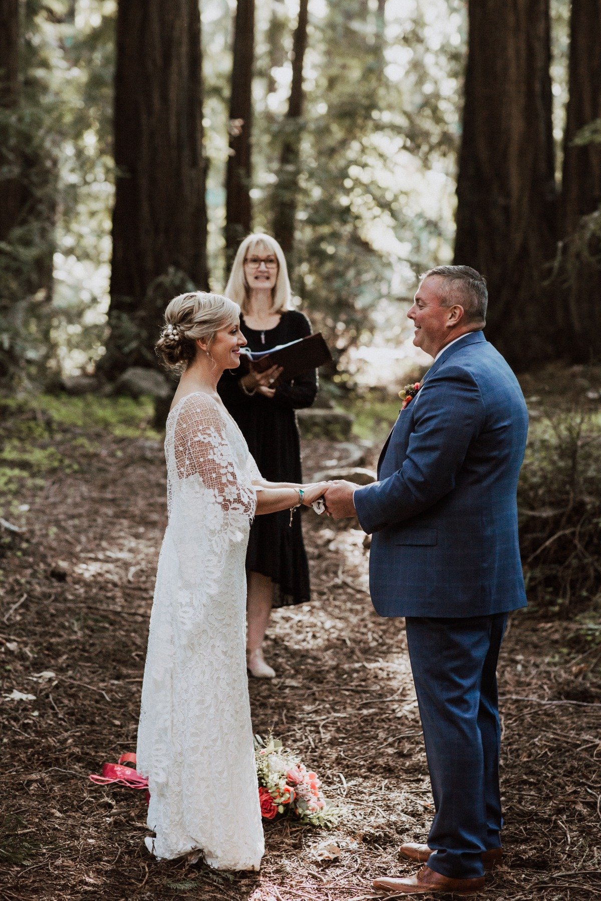 Californian redwoods wedding ceremony