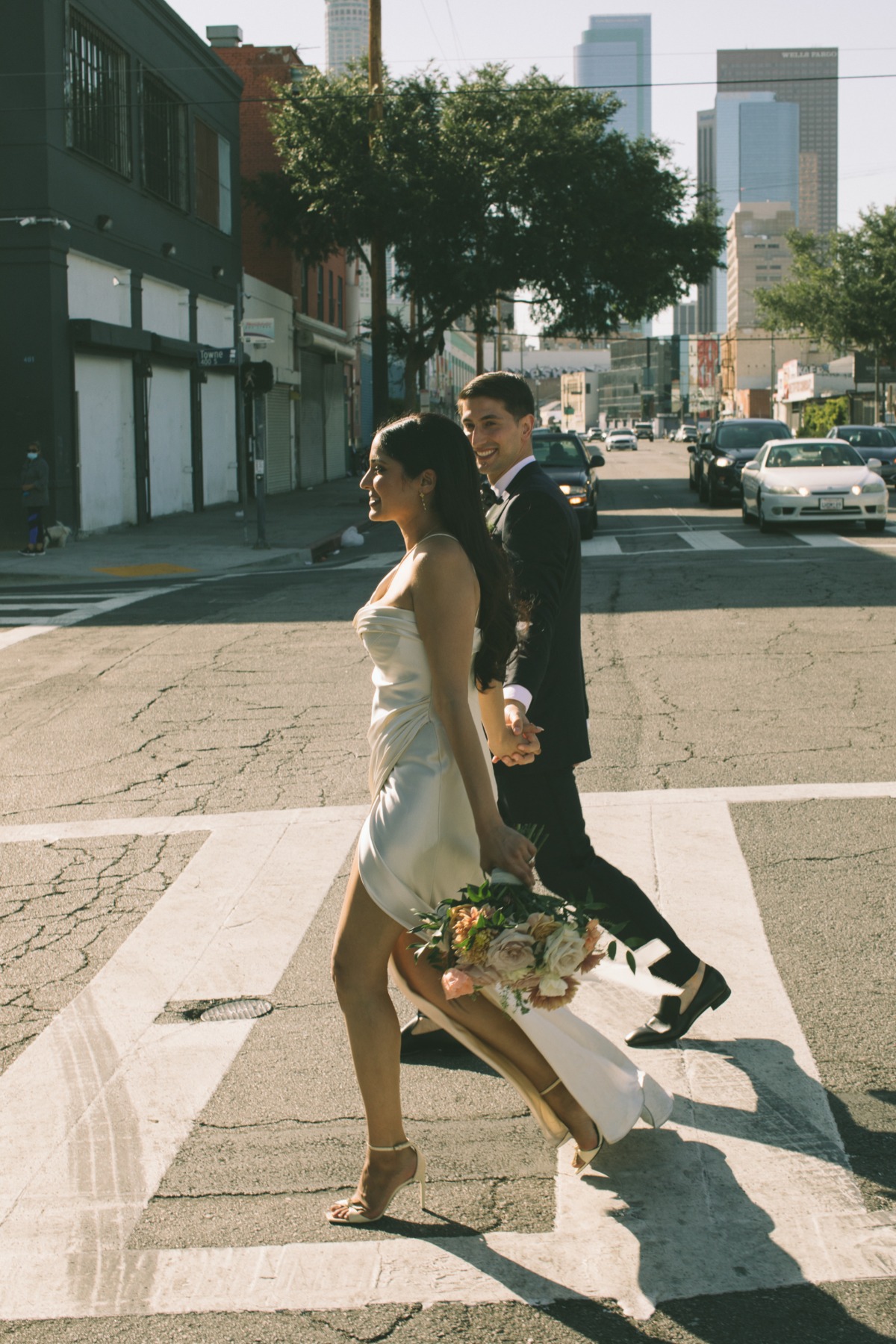 Los Angeles wedding street photography