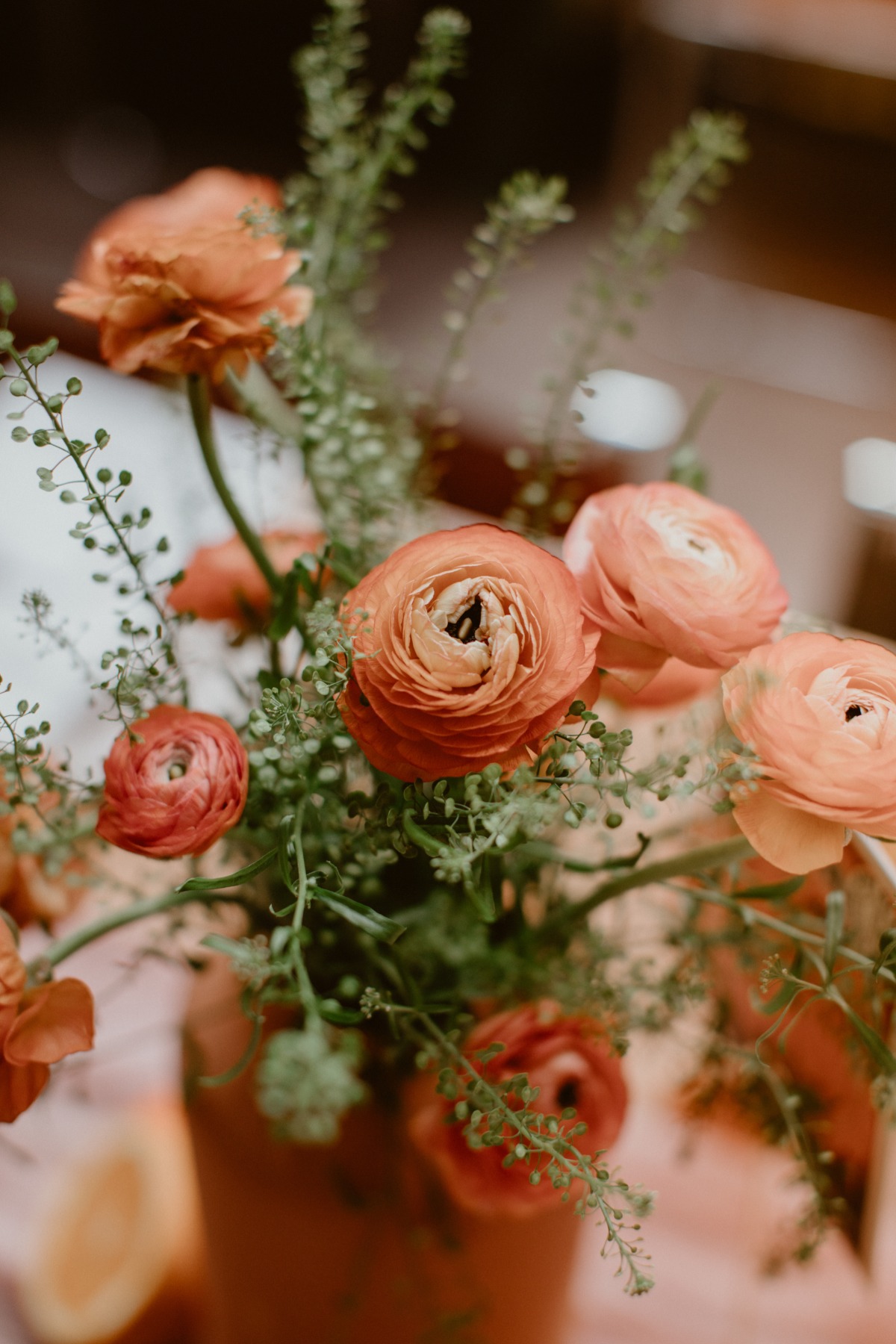 anemone wedding arrangements