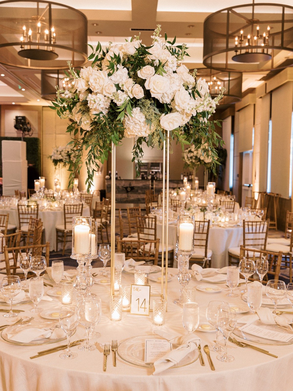tall floating centerpieces
