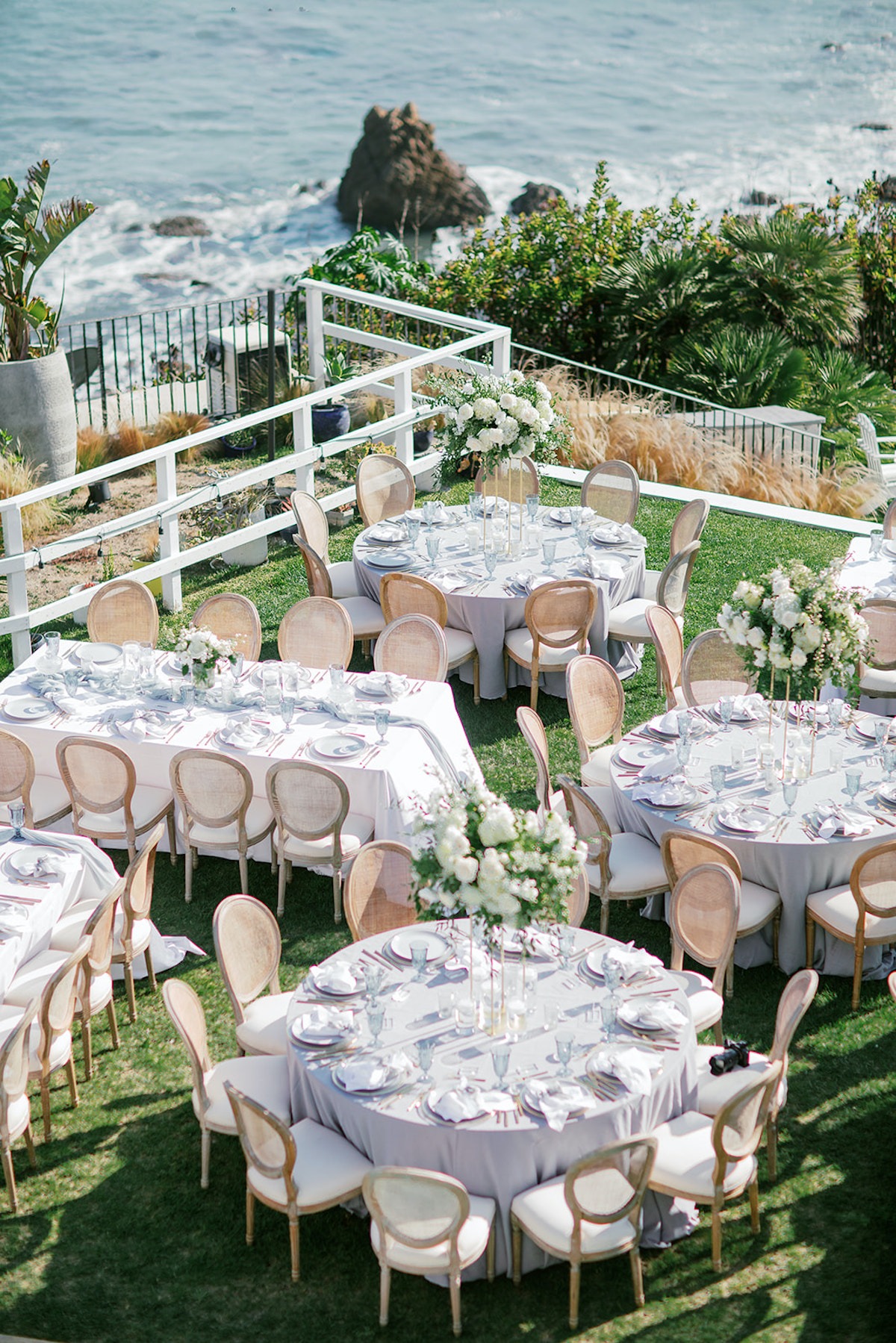 oceanfront wedding reception