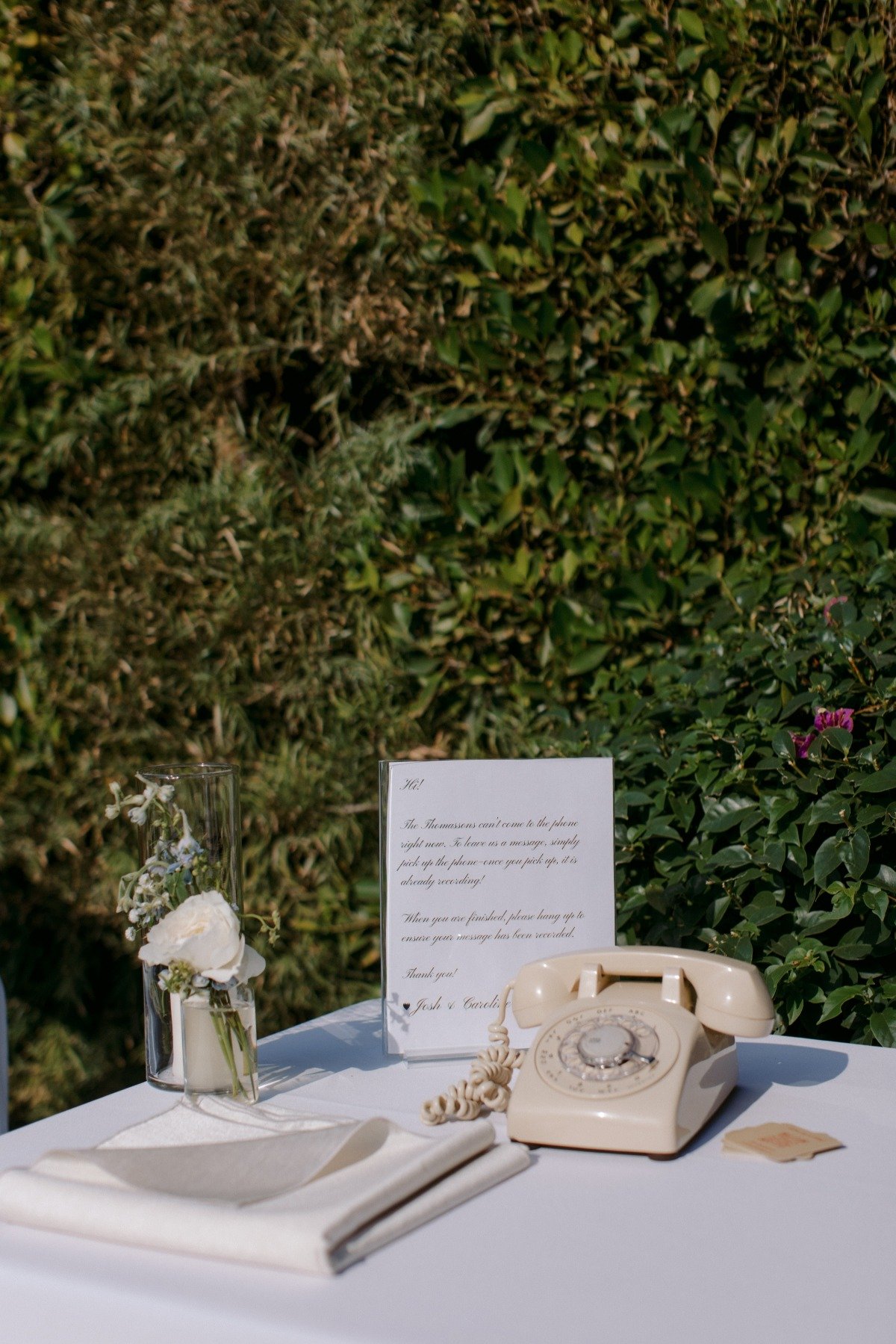 dial-up phone guestbook