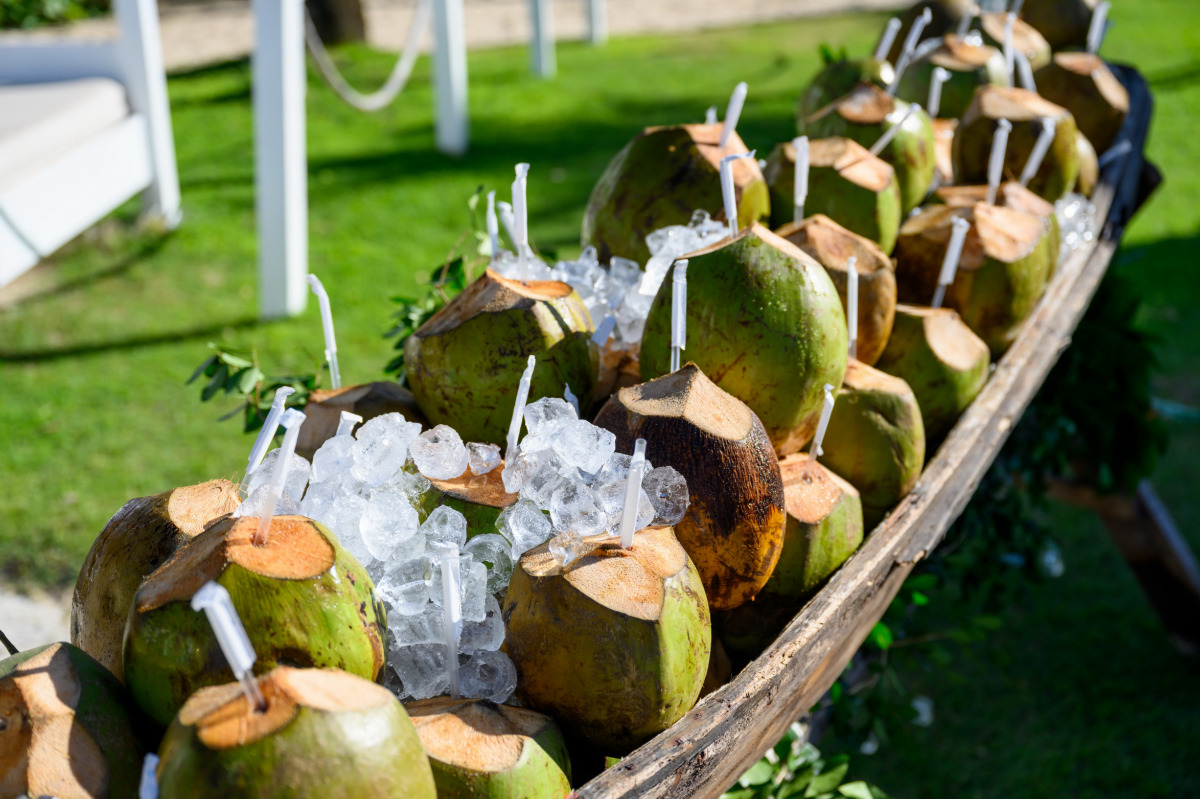 welcome coconut drinks