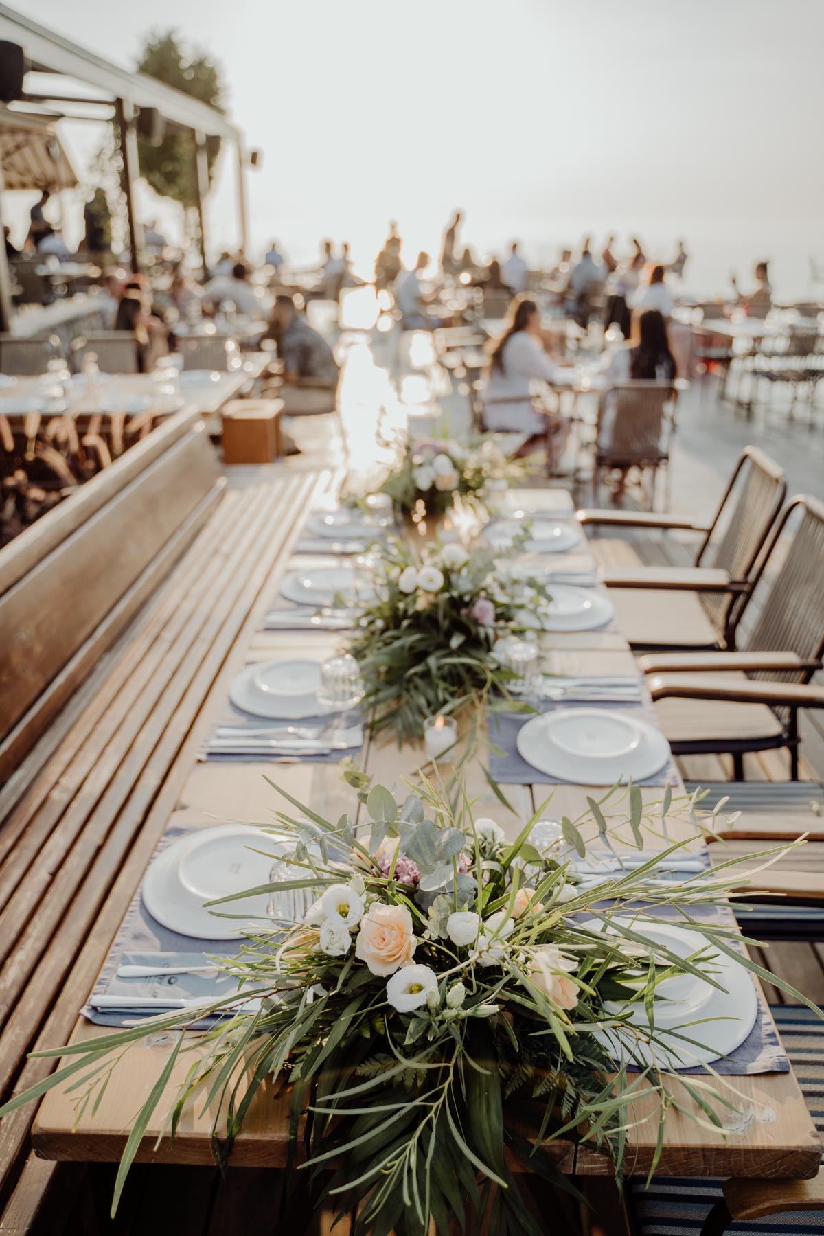 boat wedding reception