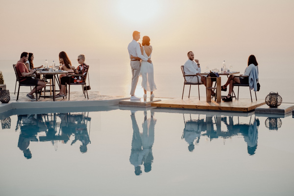 wedding reception in Greece