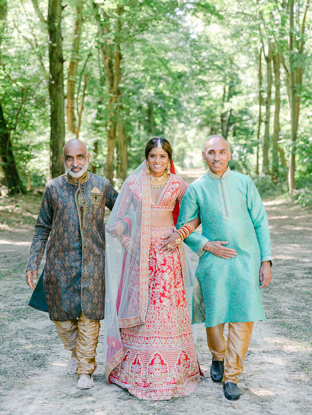 family outfits for Indian wedding ceremonies