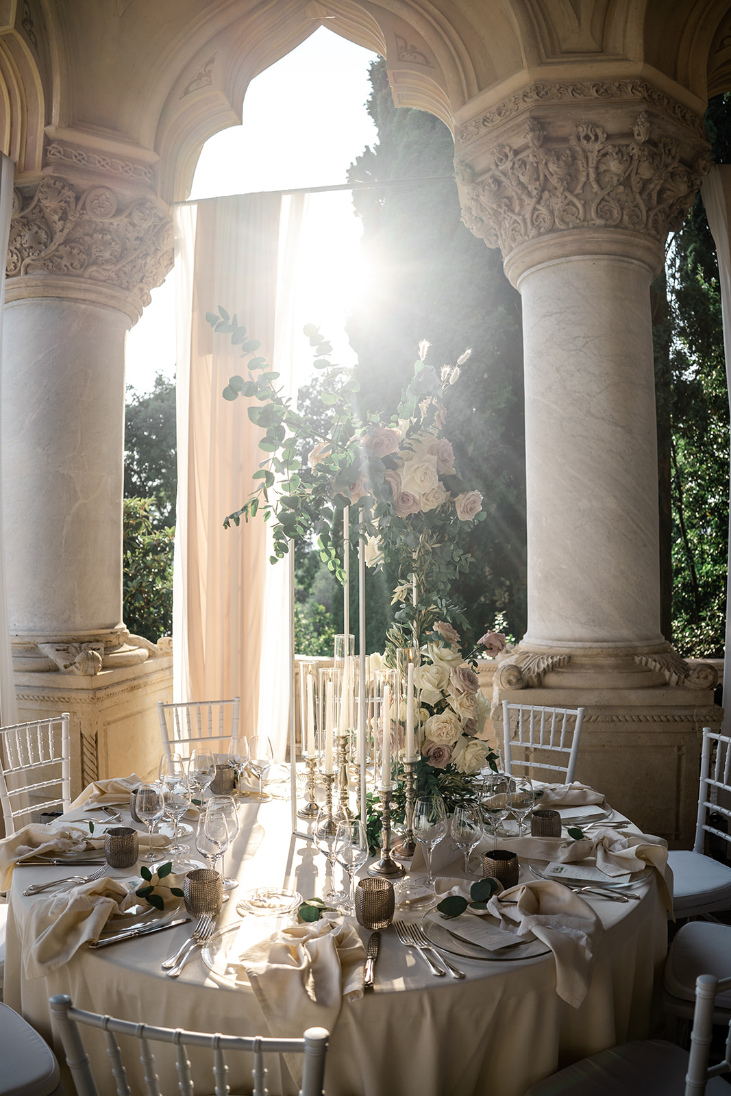Dreamy Italian wedding reception 