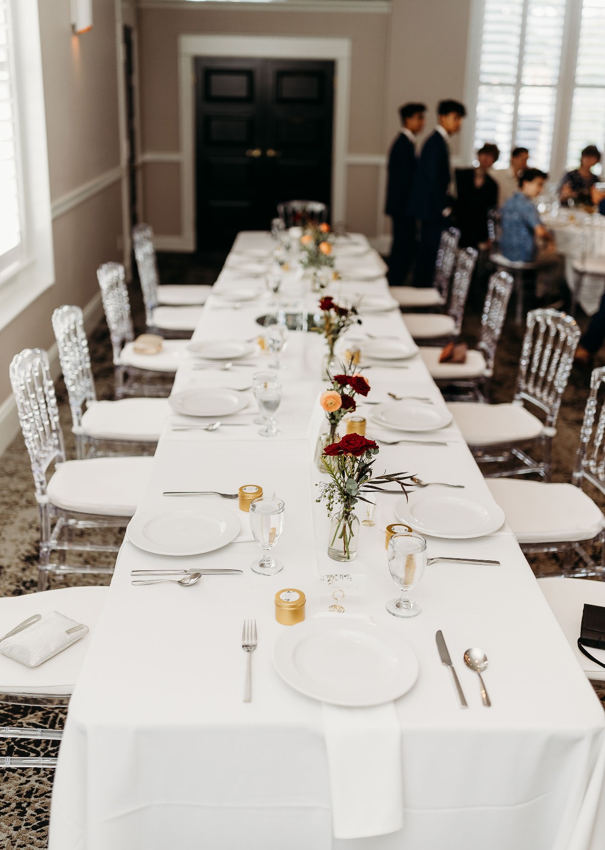 simple wedding reception