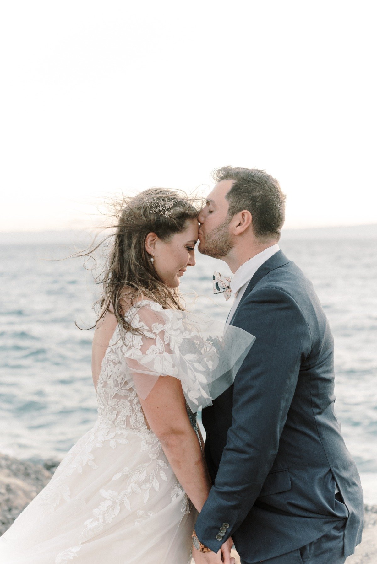 This earthy Greek wedding felt like it was on its own private island