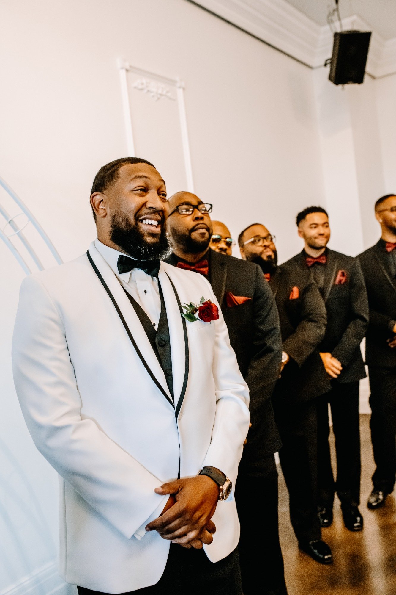 Groom excited for wedding