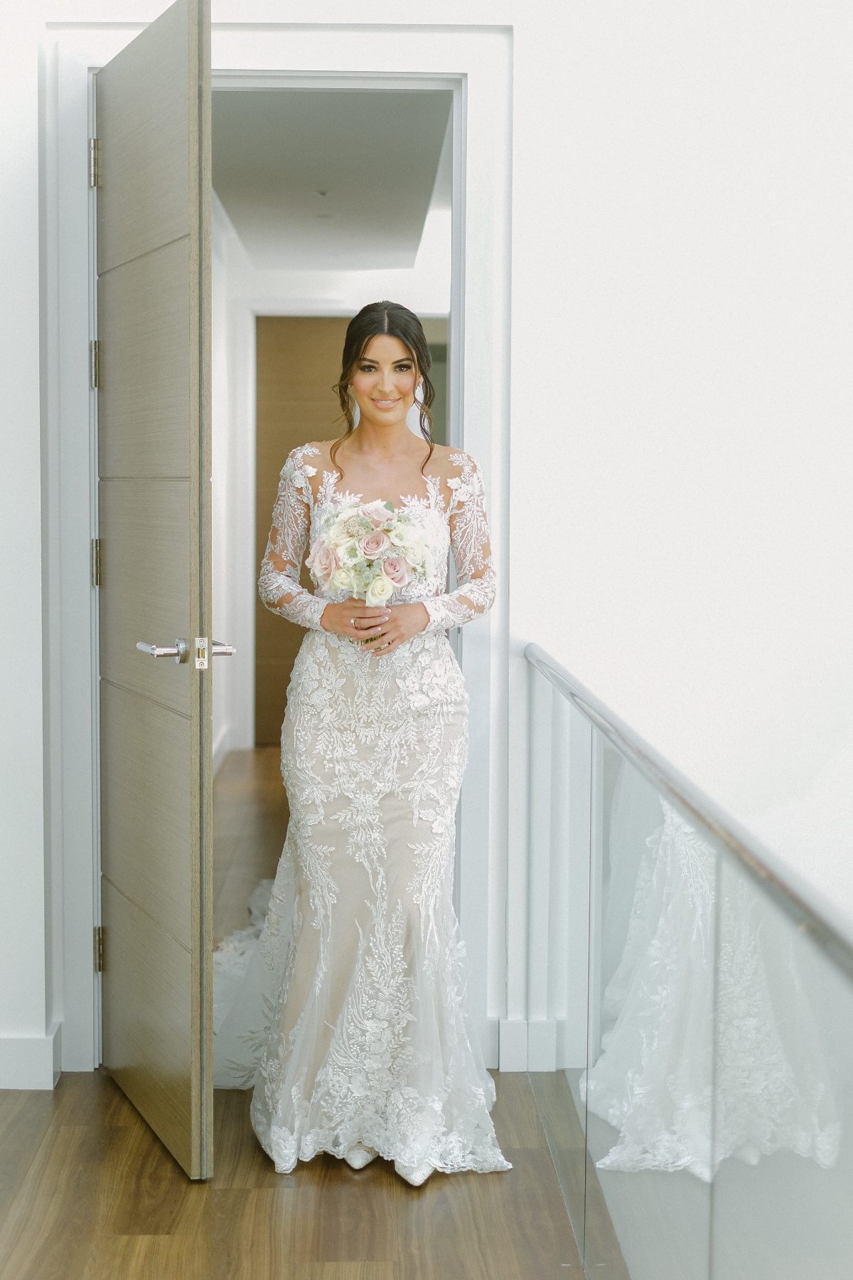 bride's first look