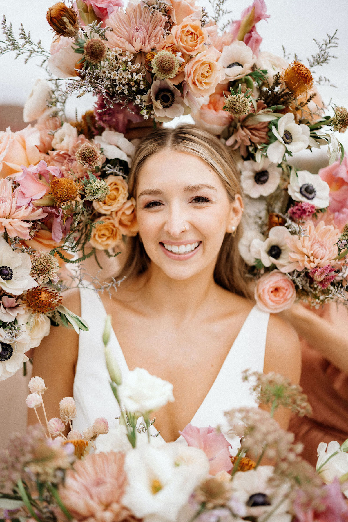 bridesmaid floral photo