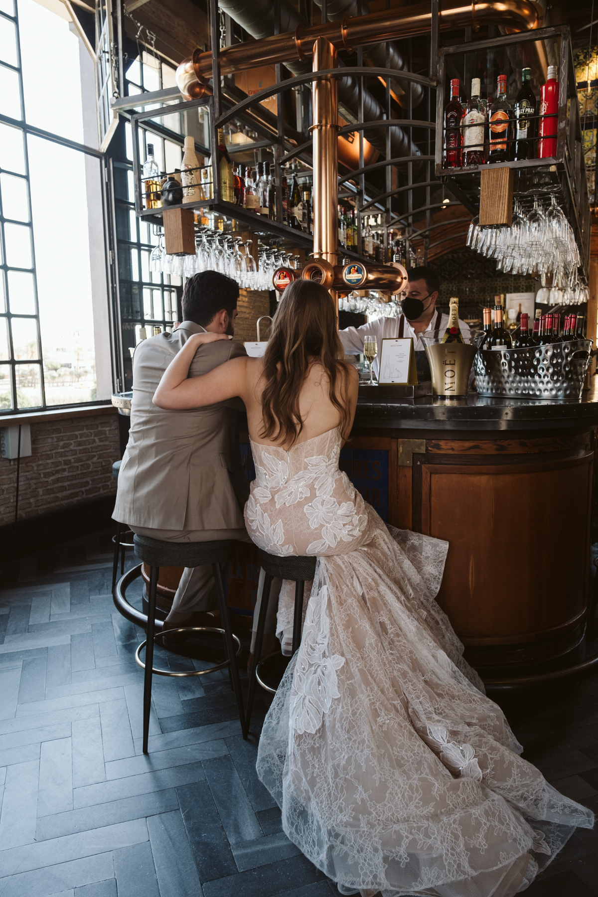 bar and restaurant wedding