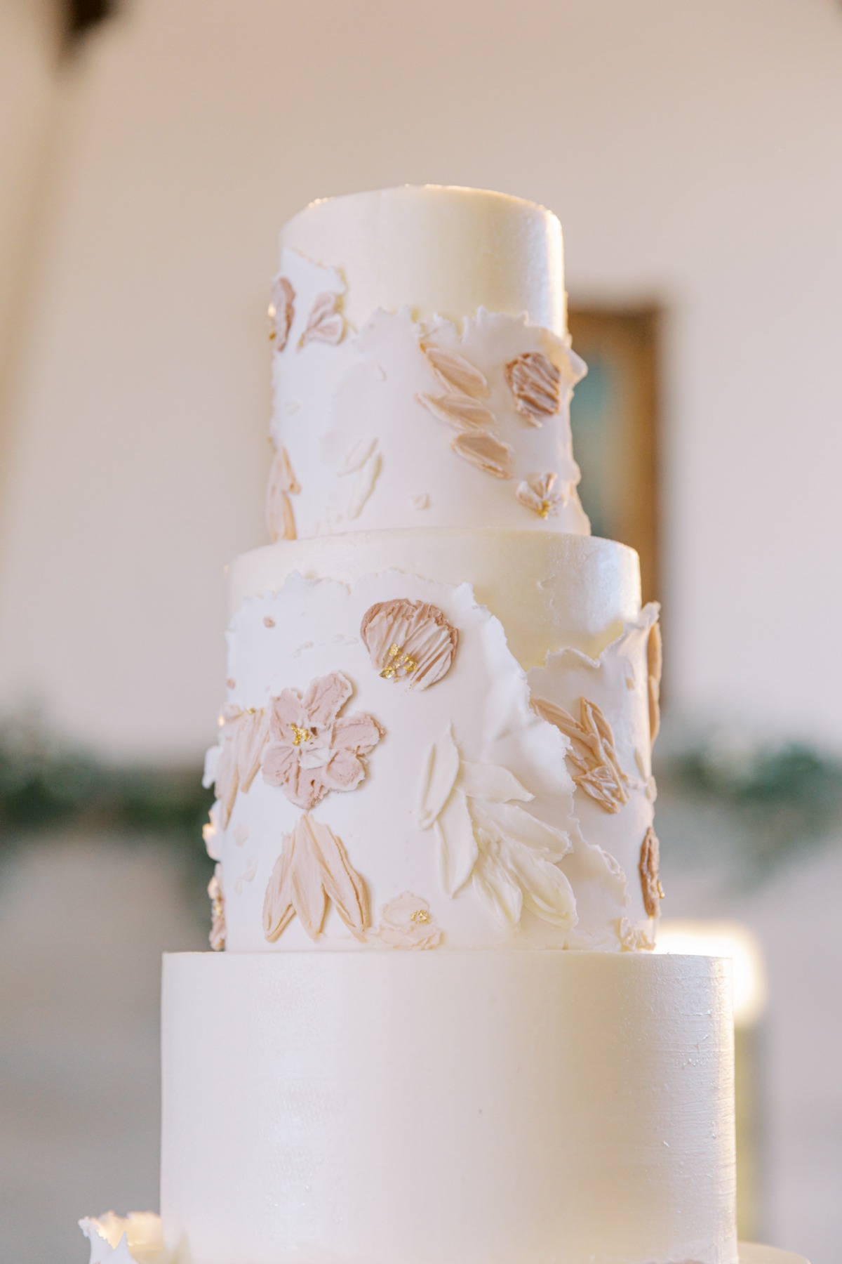 hand-painted wedding cake