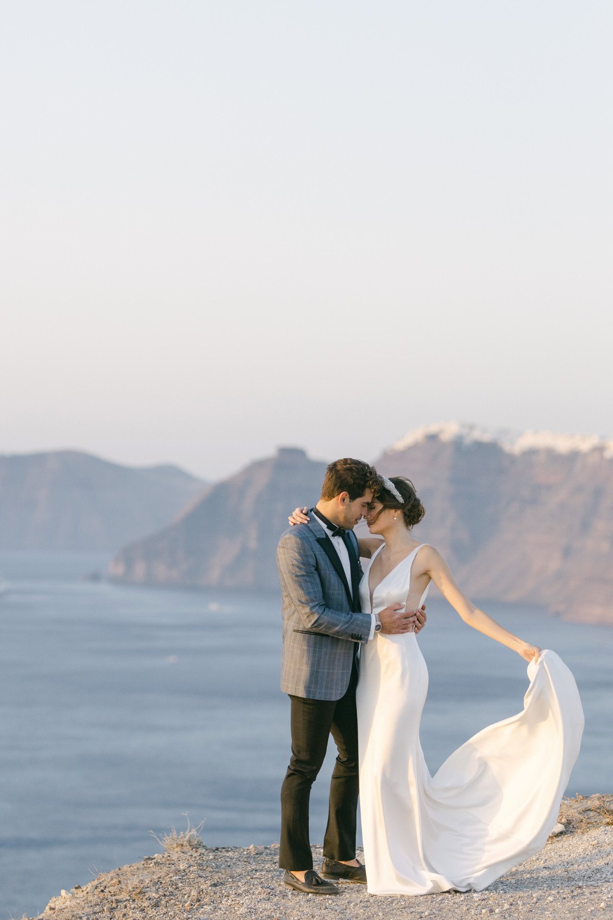 Dreamy Greek ocean wedding 