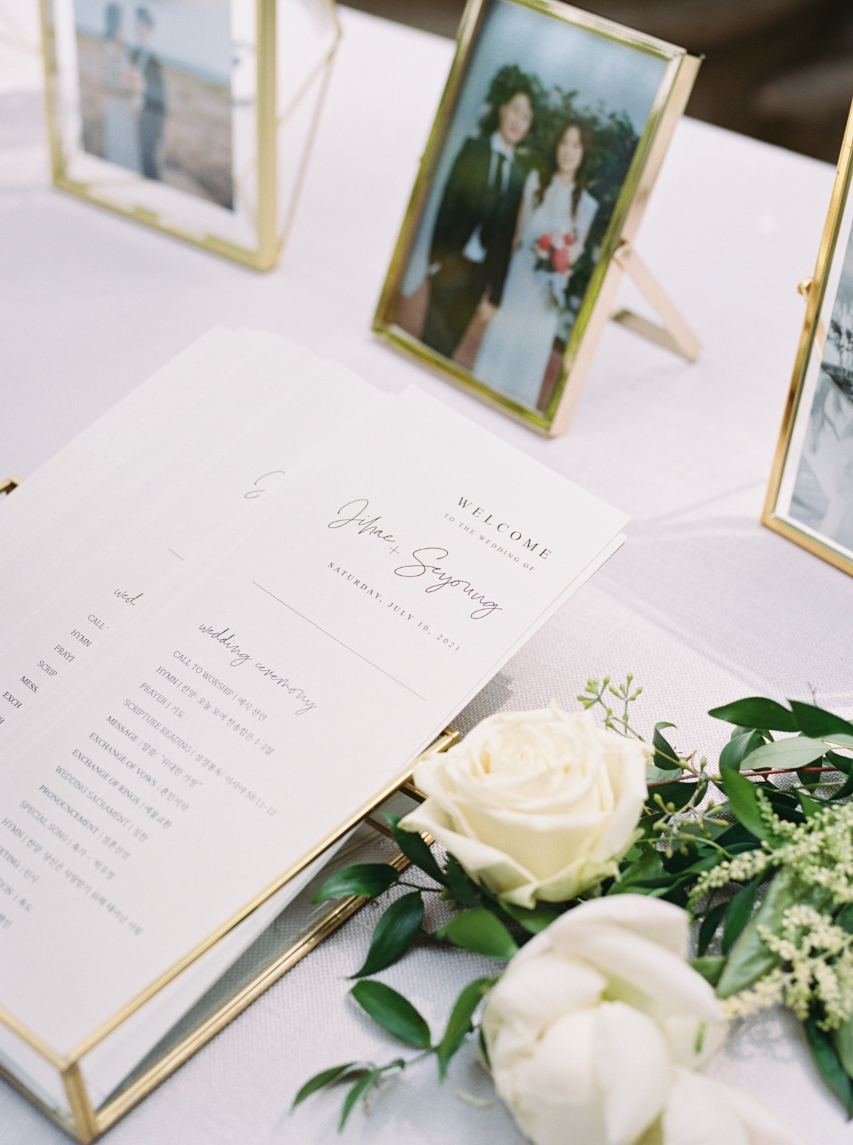 classic wedding guestbook