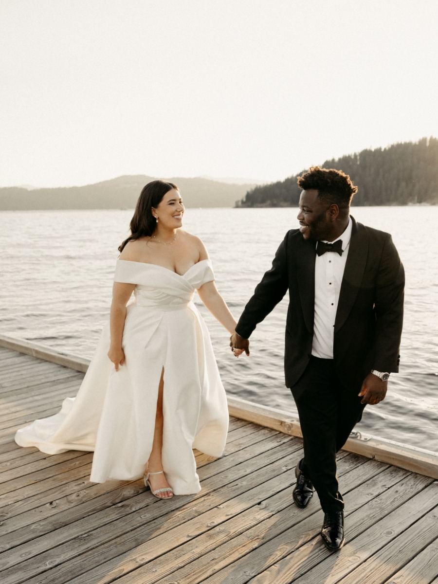 This wedding in Coeur D'Alene, Idaho blended cultures and loved ones