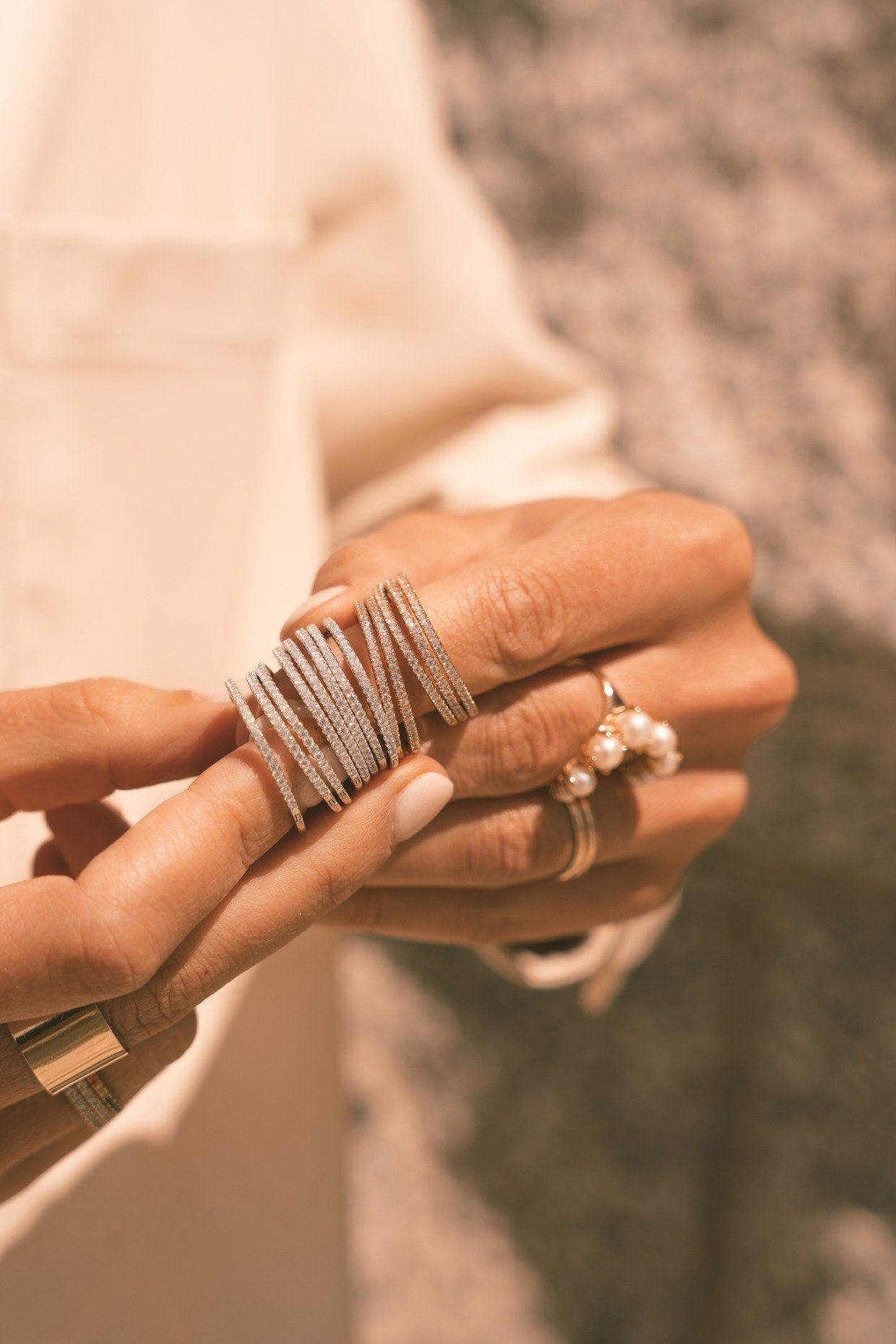 stackable rings from Made by Mary