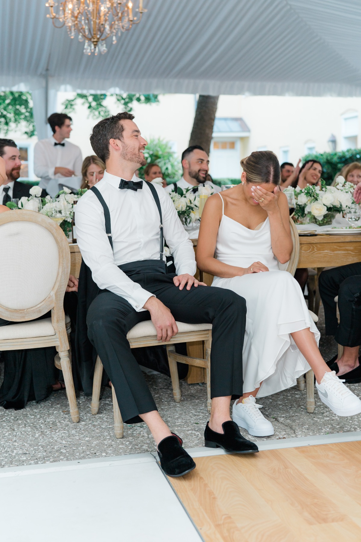 trendy white wedding sneakers