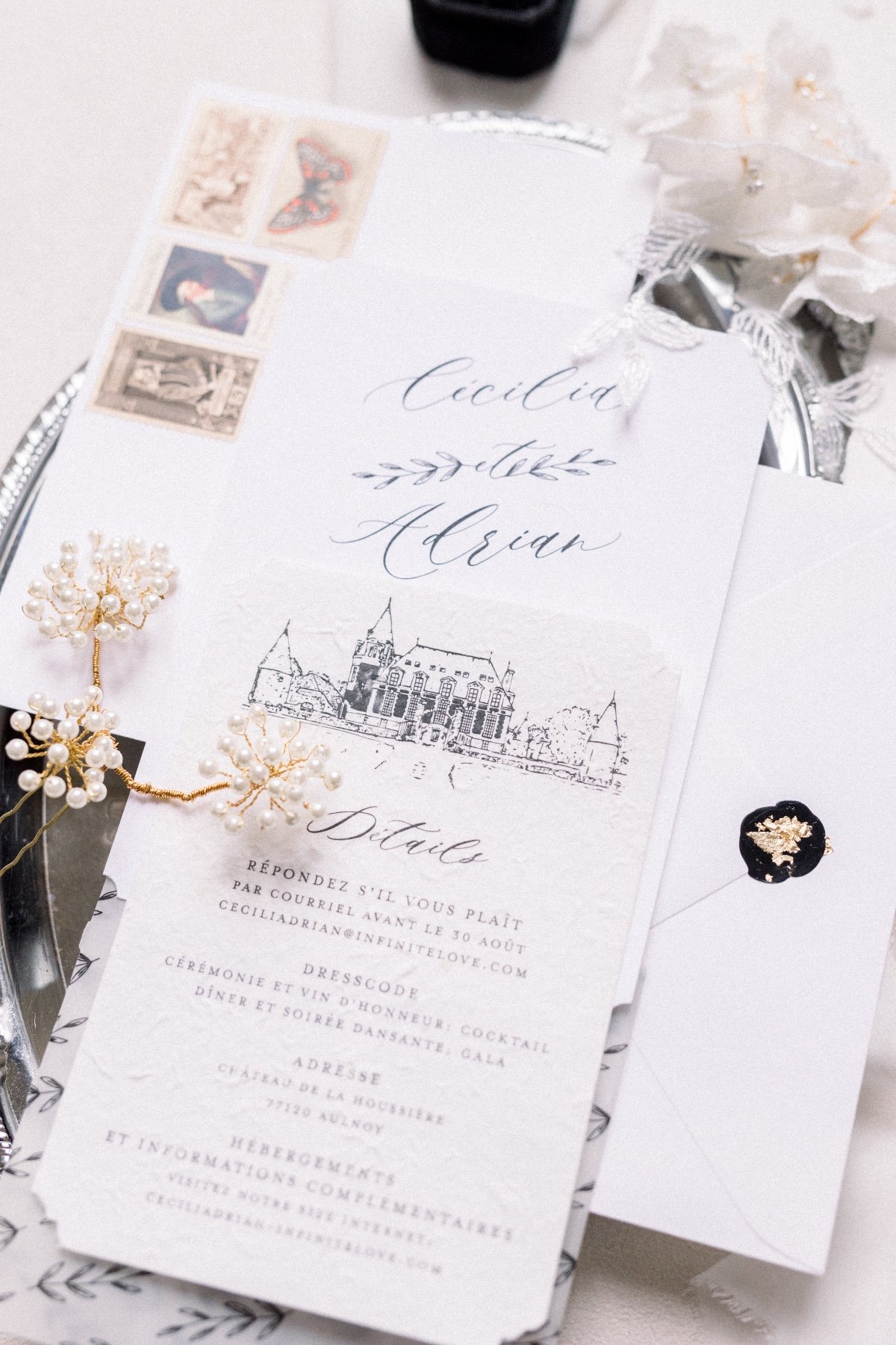 wedding invitations customized for venue
