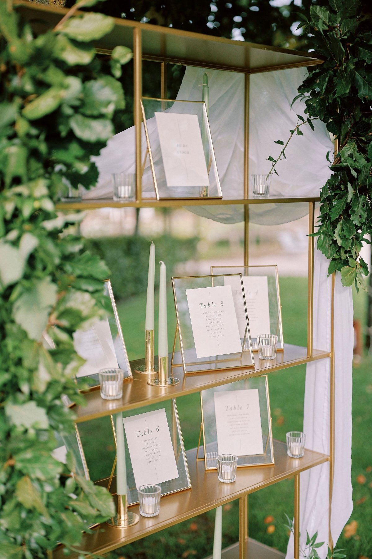 clear glass table numbers