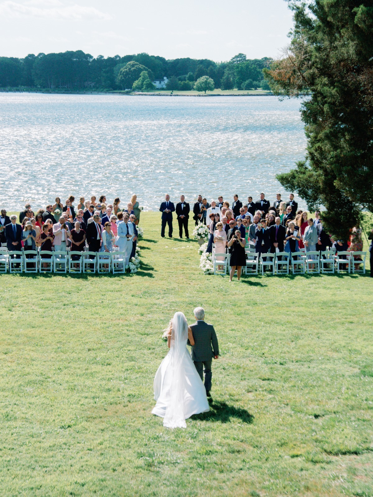 simple wedding ceremony on the water
