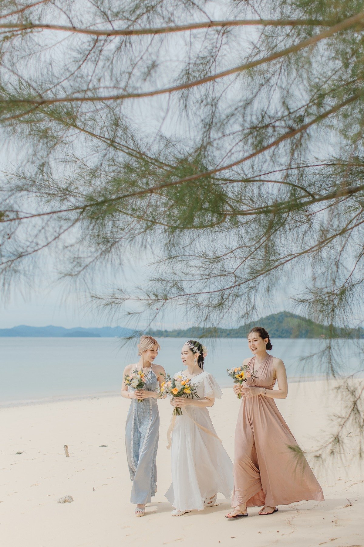 beach inspired bridesmaid dresses