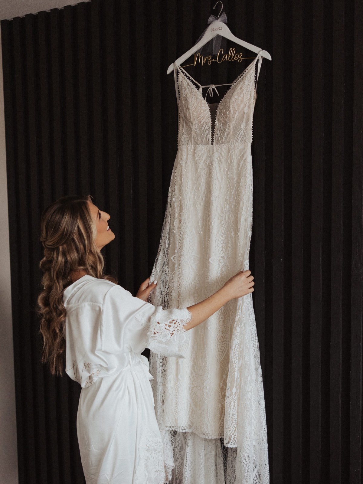 custom wedding dress hanger