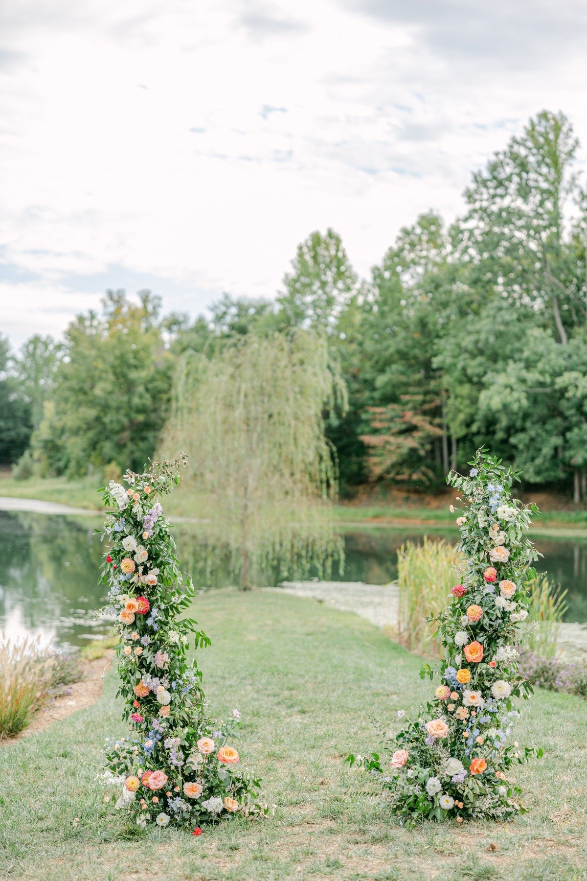 wildflower wedding backdrop