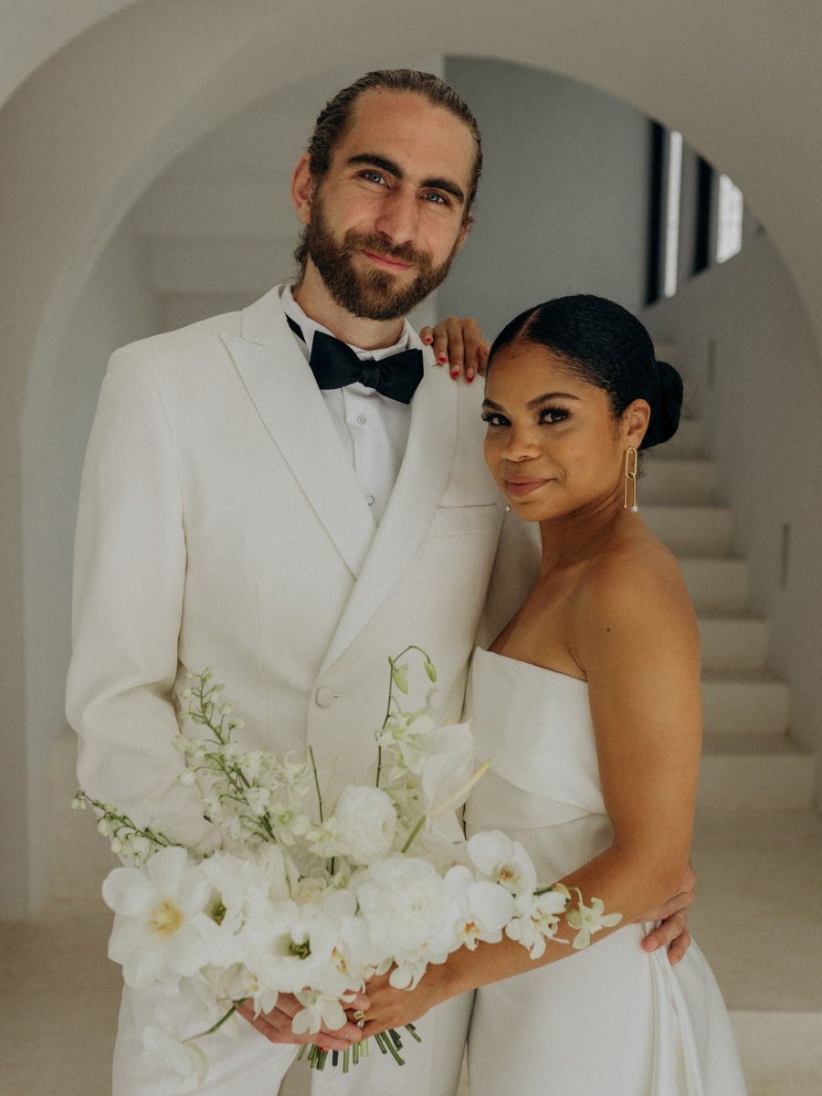 A Nordic-inspired minimalist wedding in Tulum with paddleboard vows