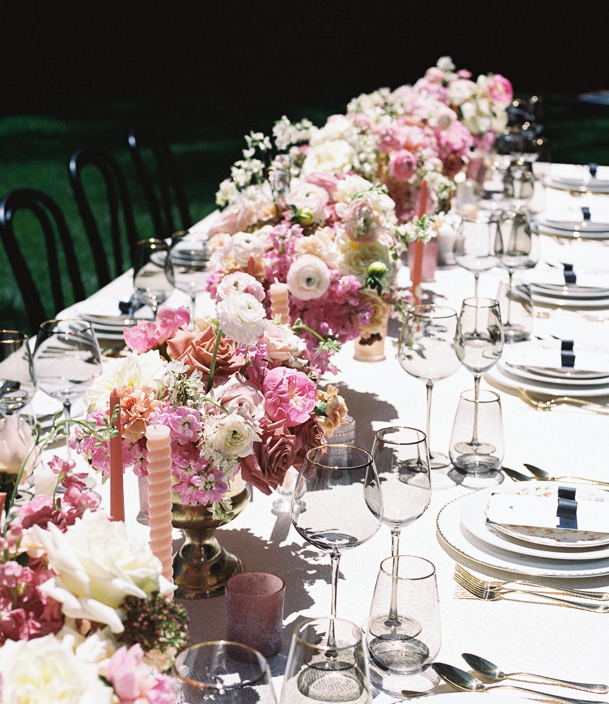 pretty pink wedding reception ideas