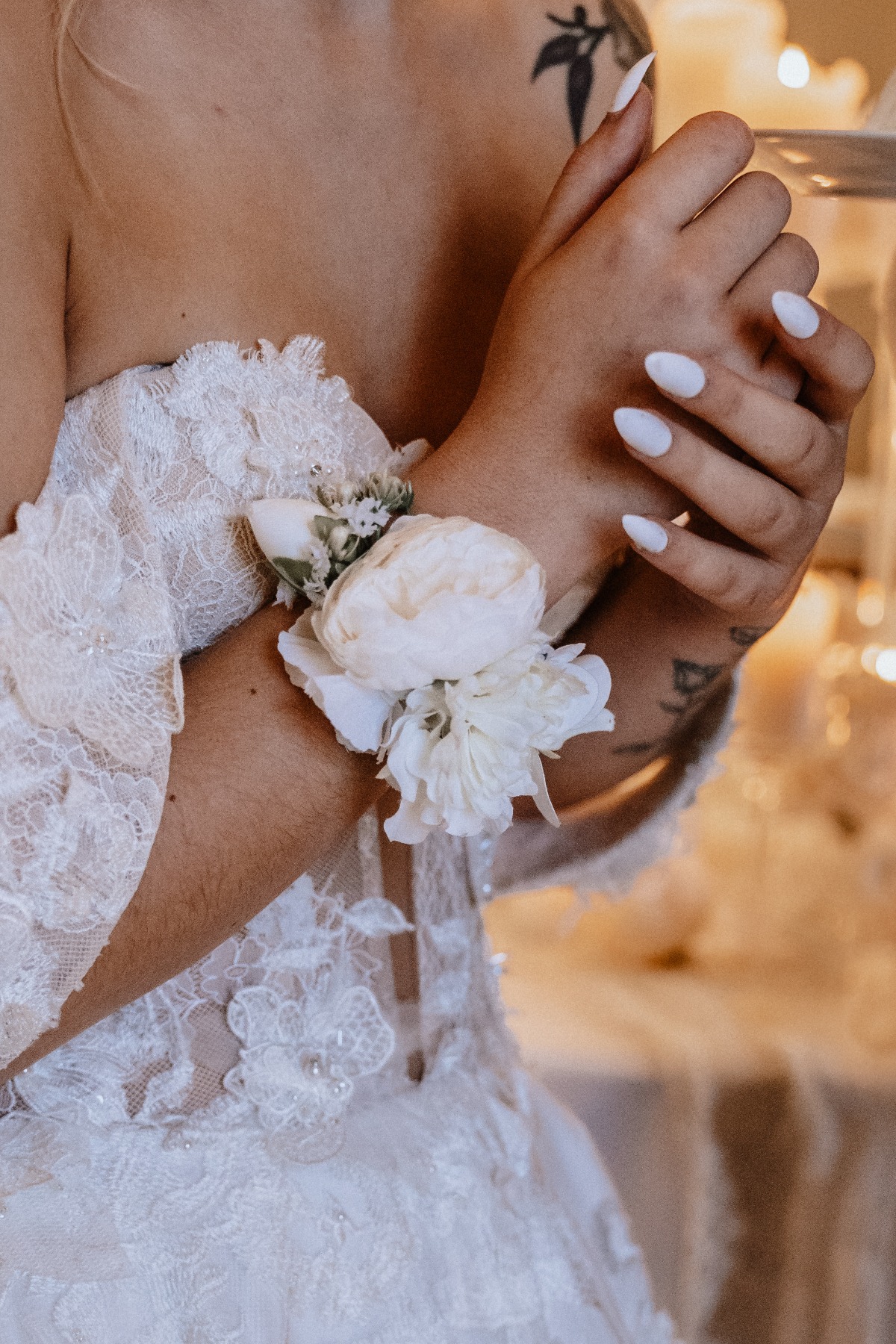 bridal corsage