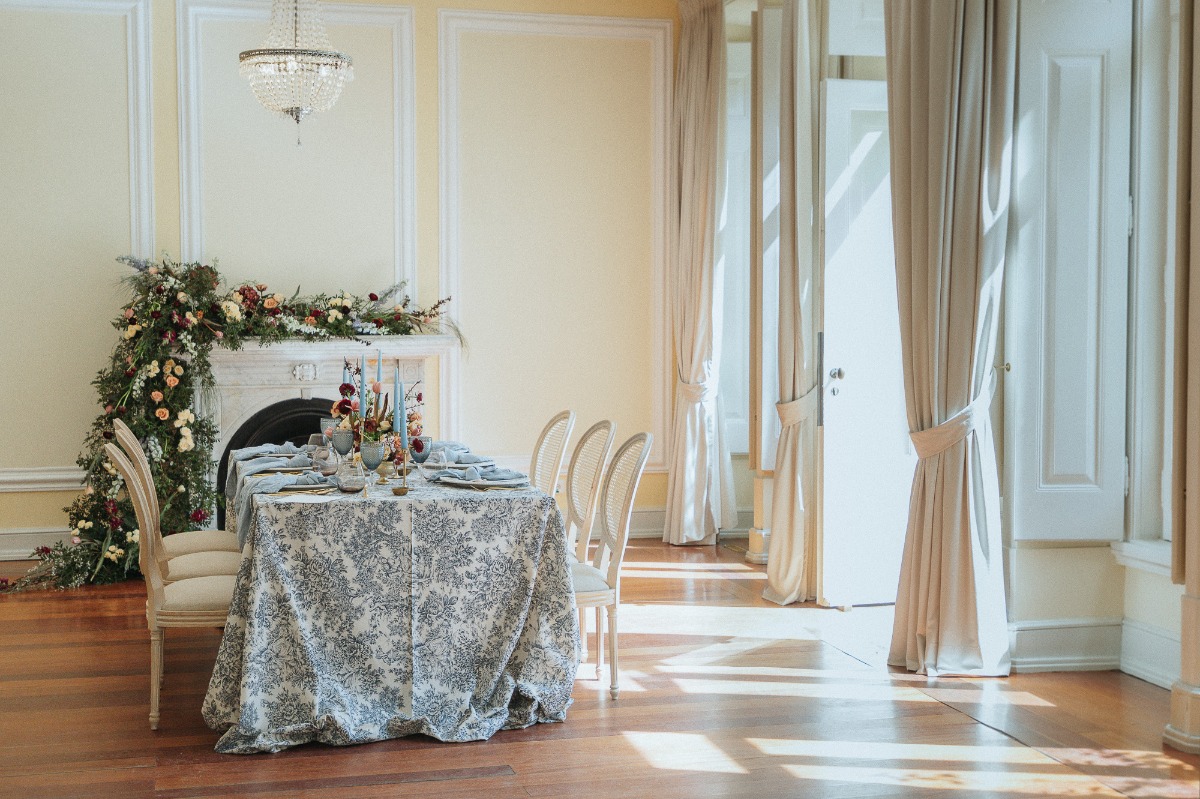 French Country wedding linens