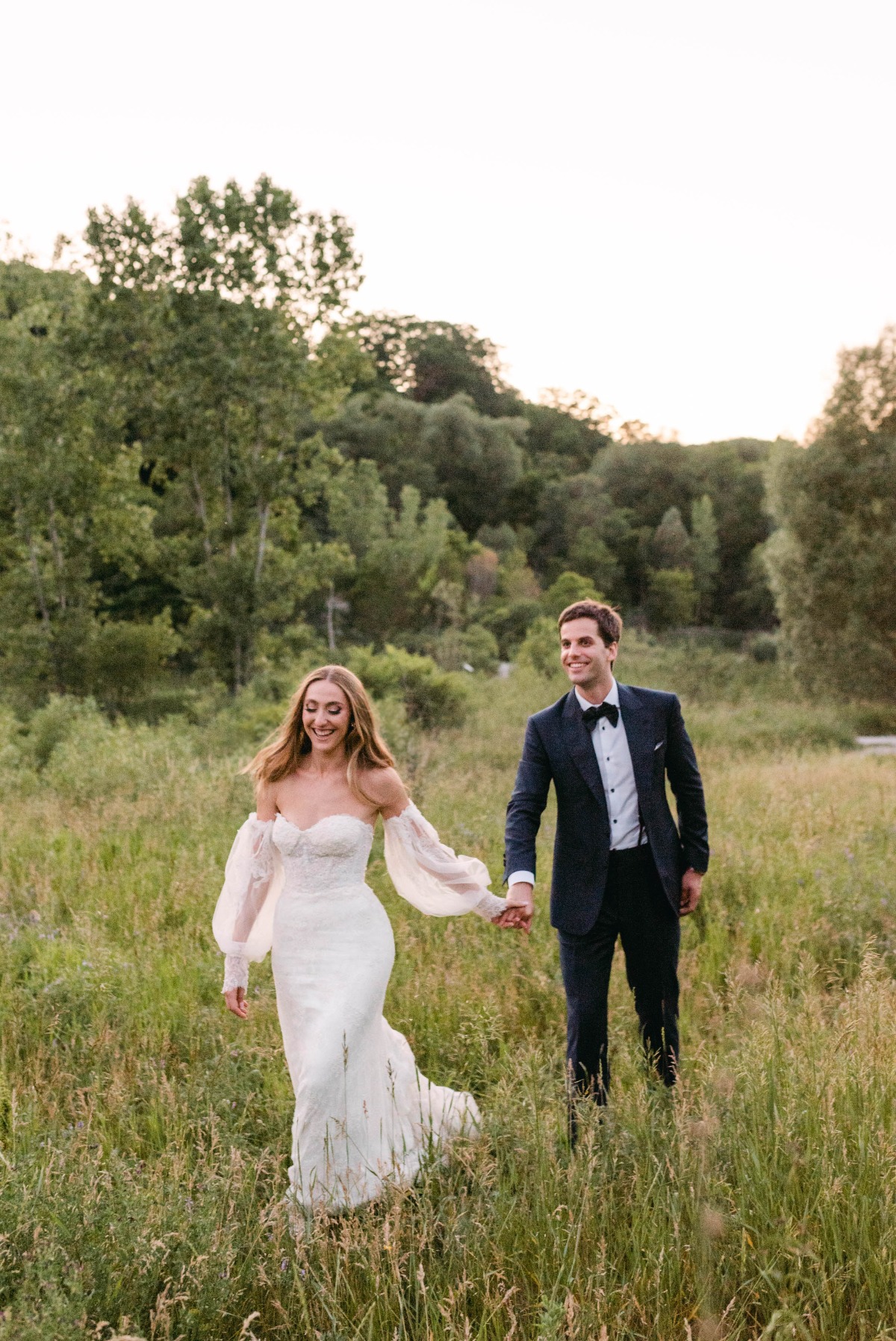 Olive trees and elegant florals elevated this rustic Toronto wedding