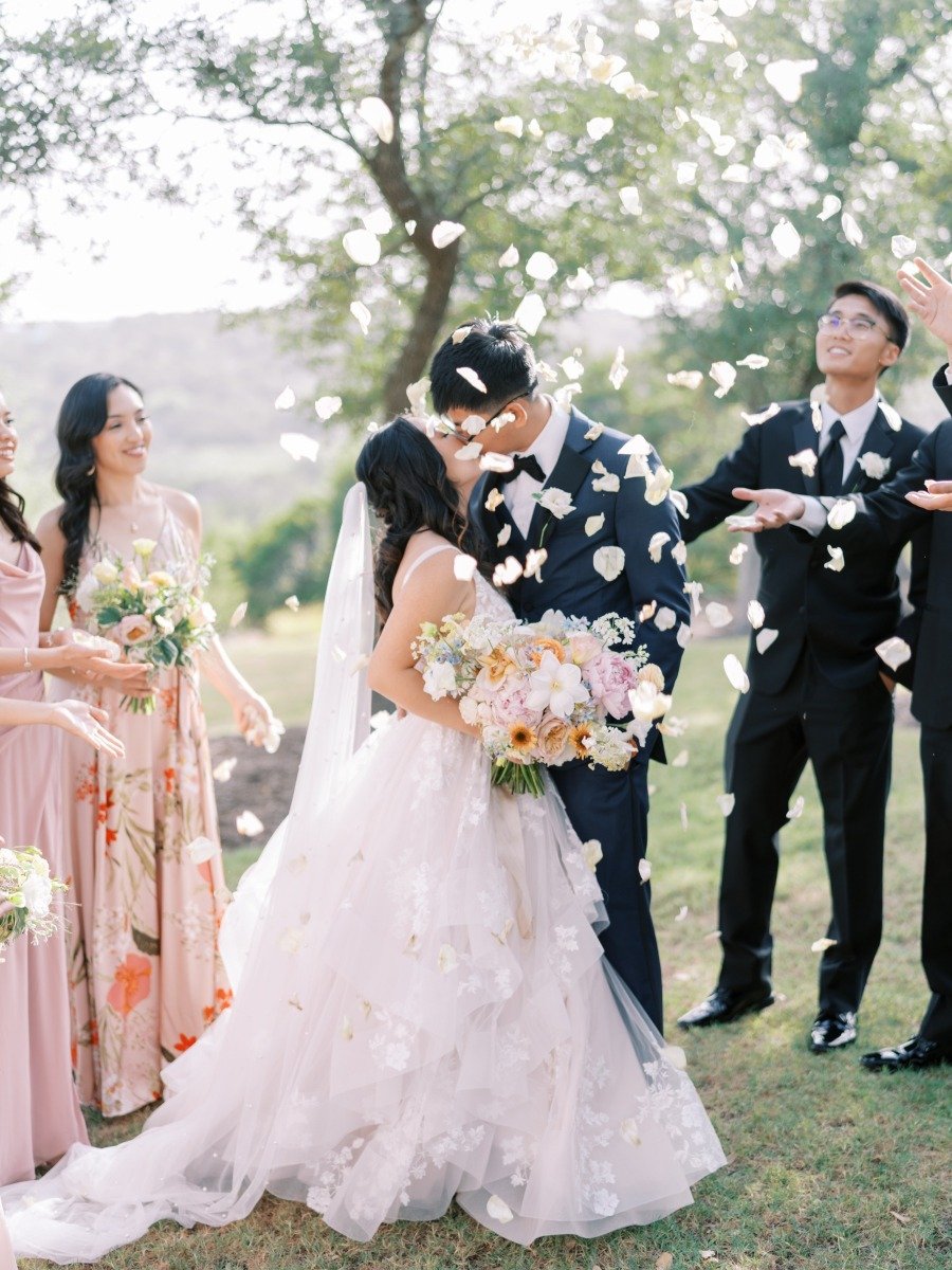 This Austin wedding literally had the bride and groom on Cloud 9