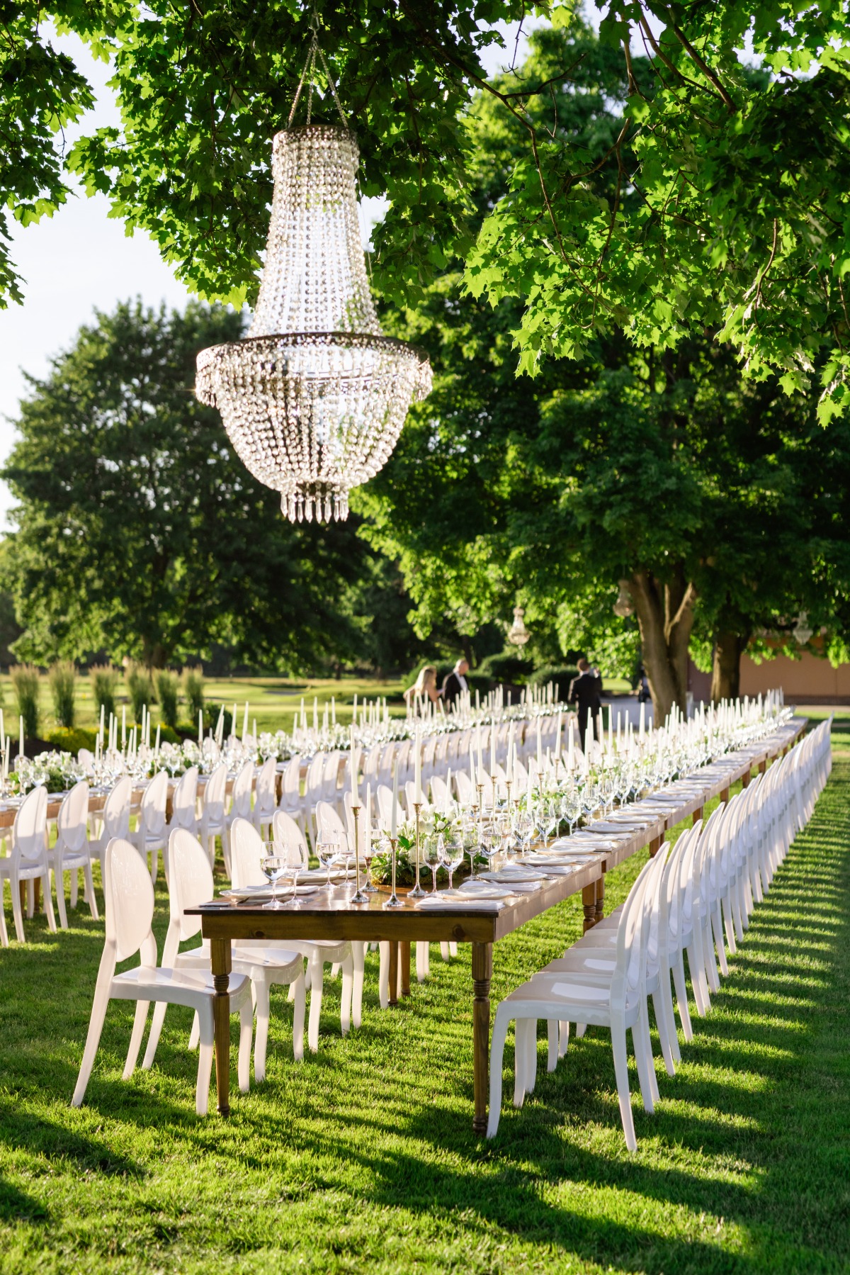 chandelier for outdoor reception