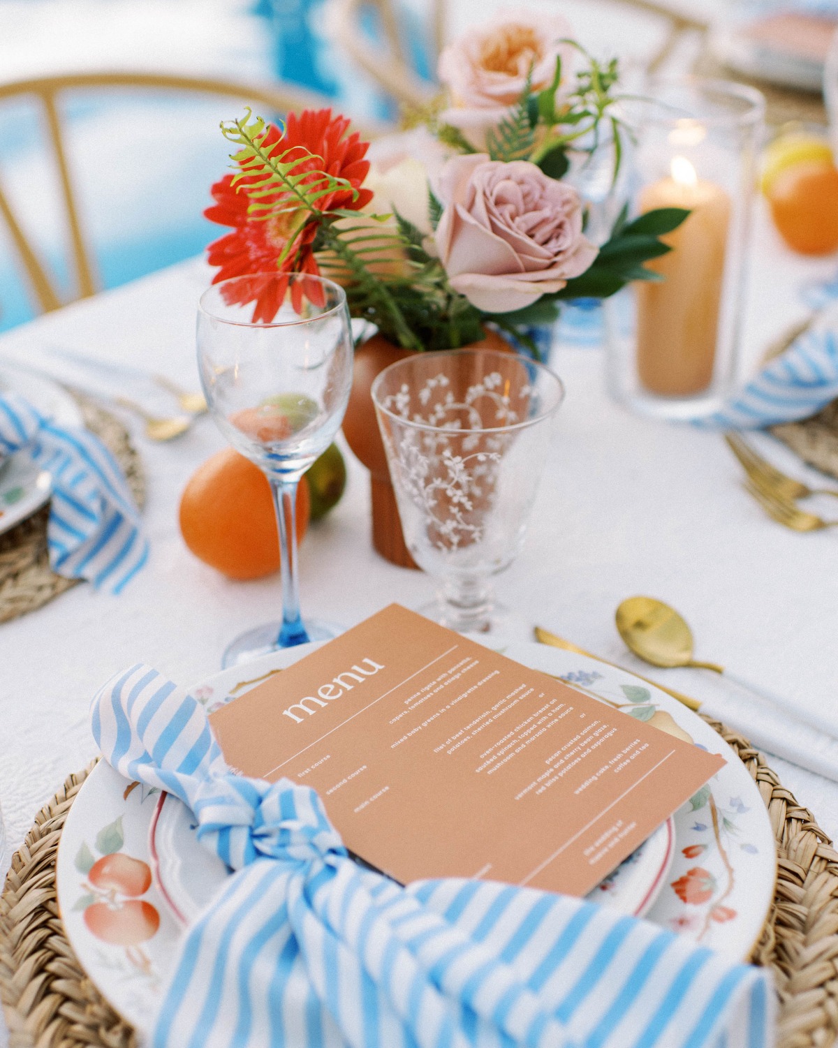 summer-inspired place settings
