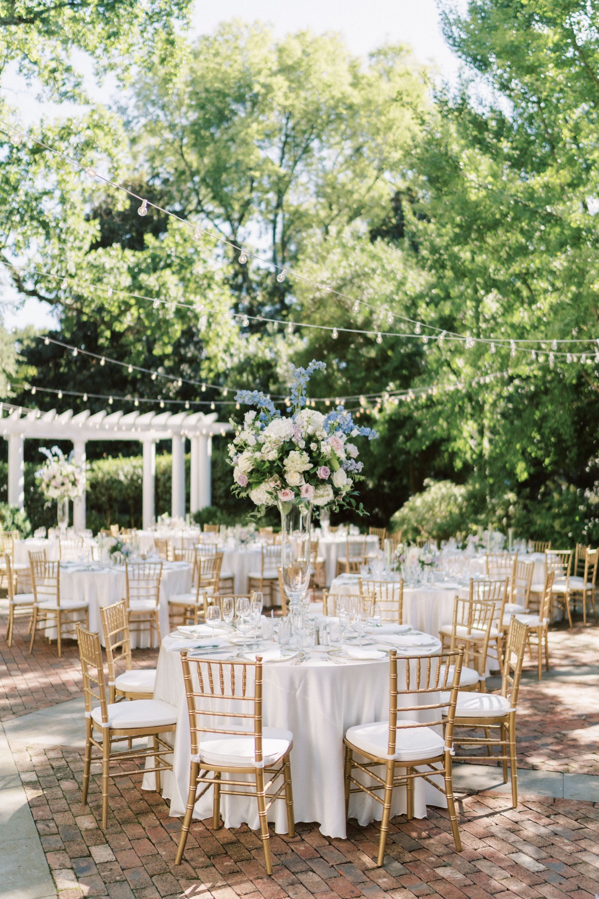 outdoor garden party reception