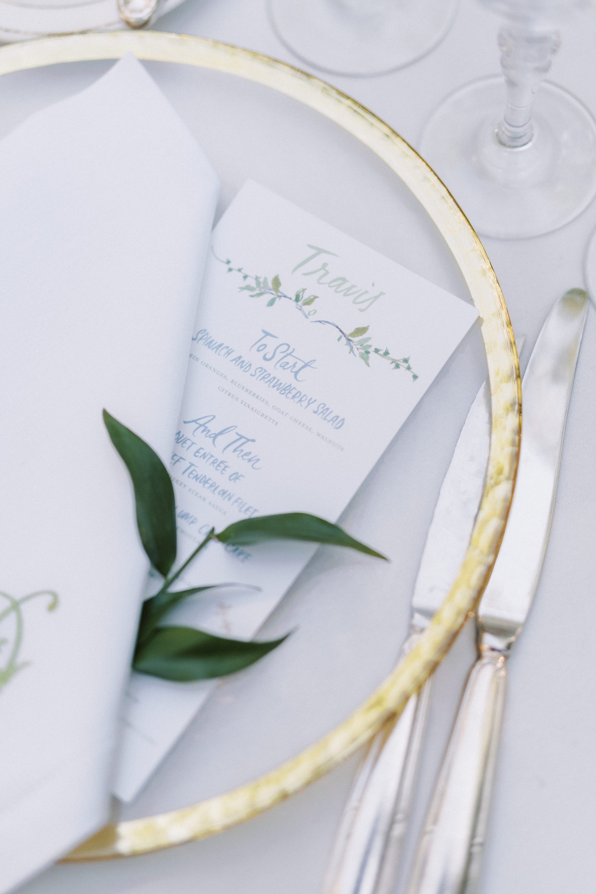 custom painted menus