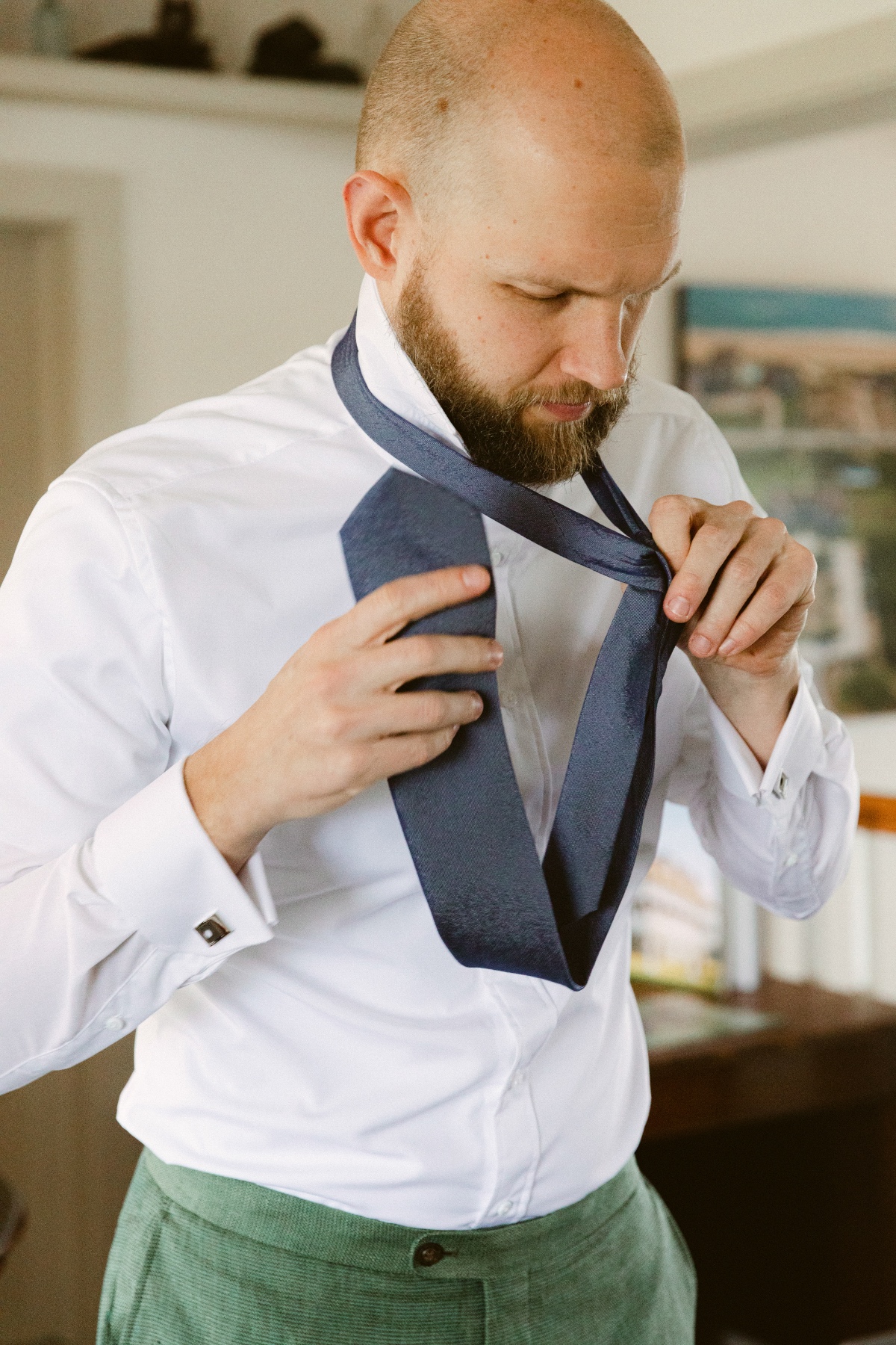 colorful tie for groom