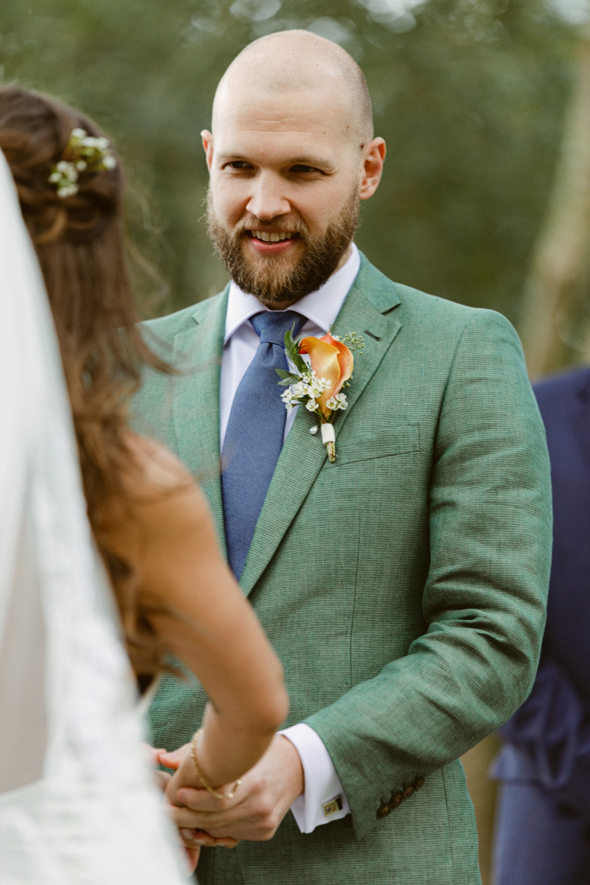 colorful suit for groom
