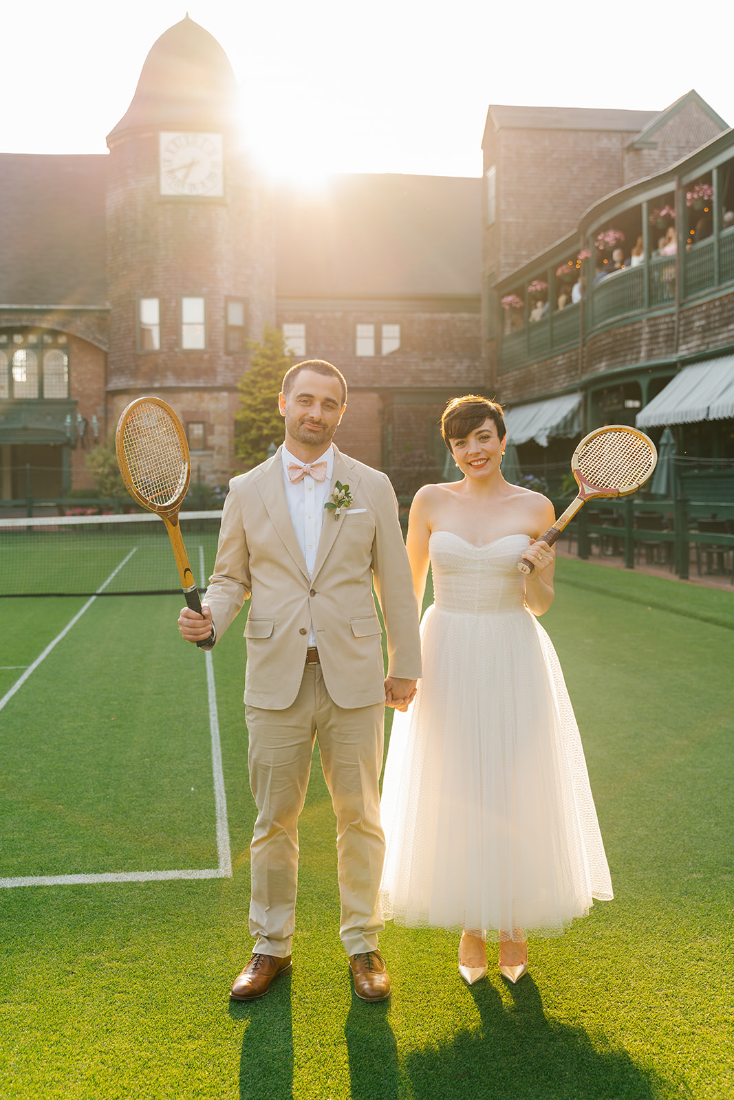 Vintage tennis inspired wedding