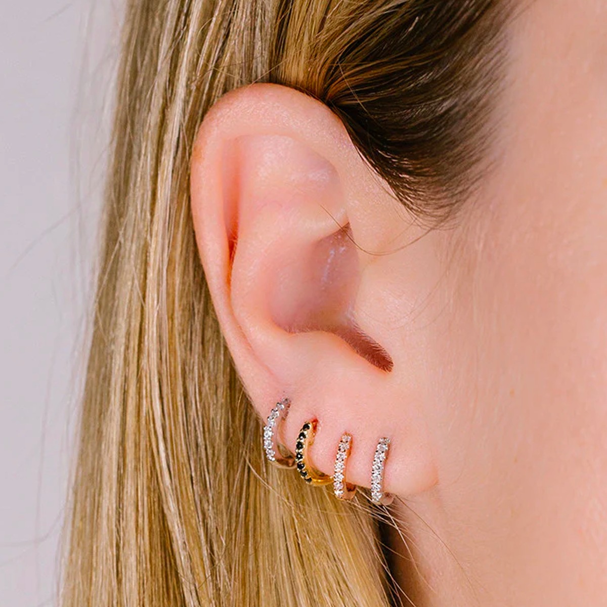minihuggiearrings