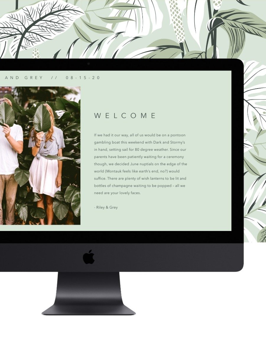We found the perfect wedding website–meet Riley & Grey
