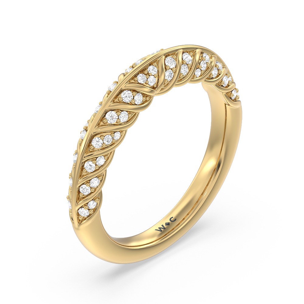 deco vintage inspired wedding band by With Clarity