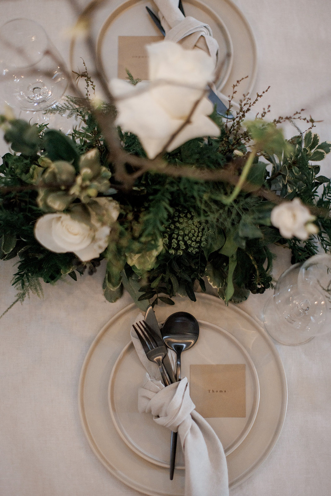 nature-inspired placesetting