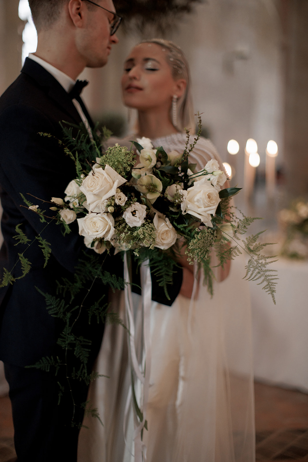Queen Anne's lace bridal bouquet