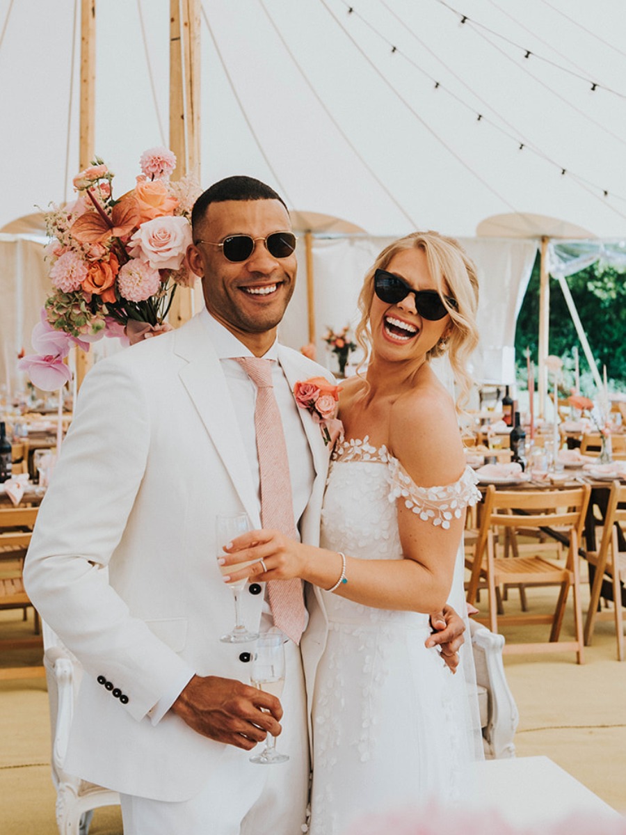 Glam Garden Party Wedding Immersed in Shades of Pink