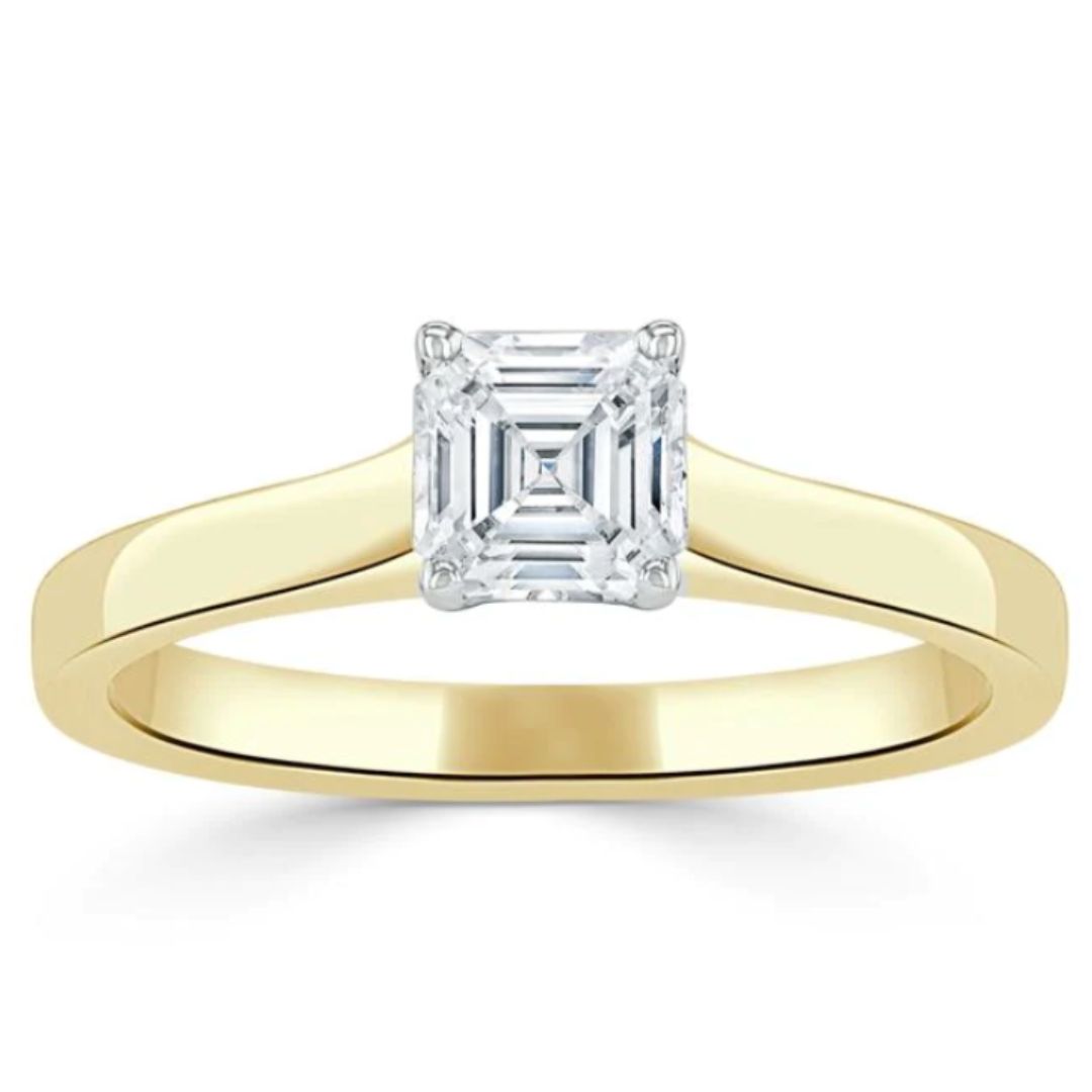 asscher cut moissanit